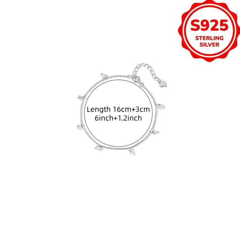 Women's S925 Silver Sparkling Full-Star Synthetic Zirconia Bracelet